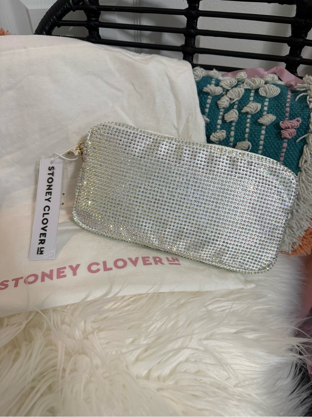 Stoney Clover Lane Rhinestone Sparkle Small Pouch